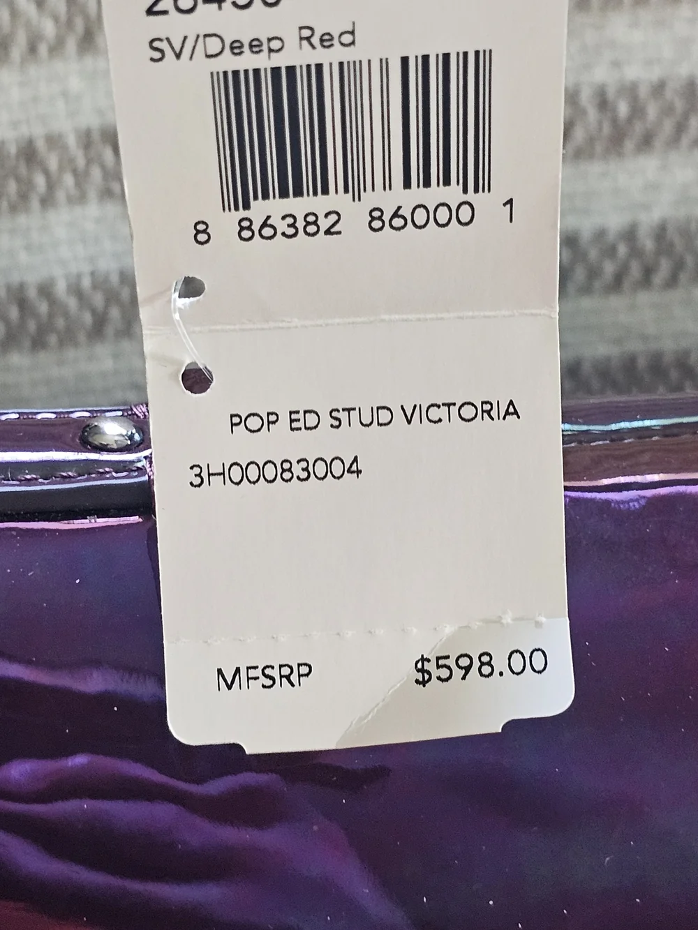 Coach Patent Leather Satchel in Burgundy